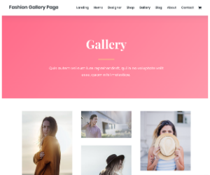 Divi Fashion Gallery WordPress Theme