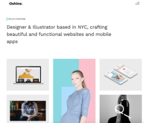 Oshine Portfolio WordPress Theme