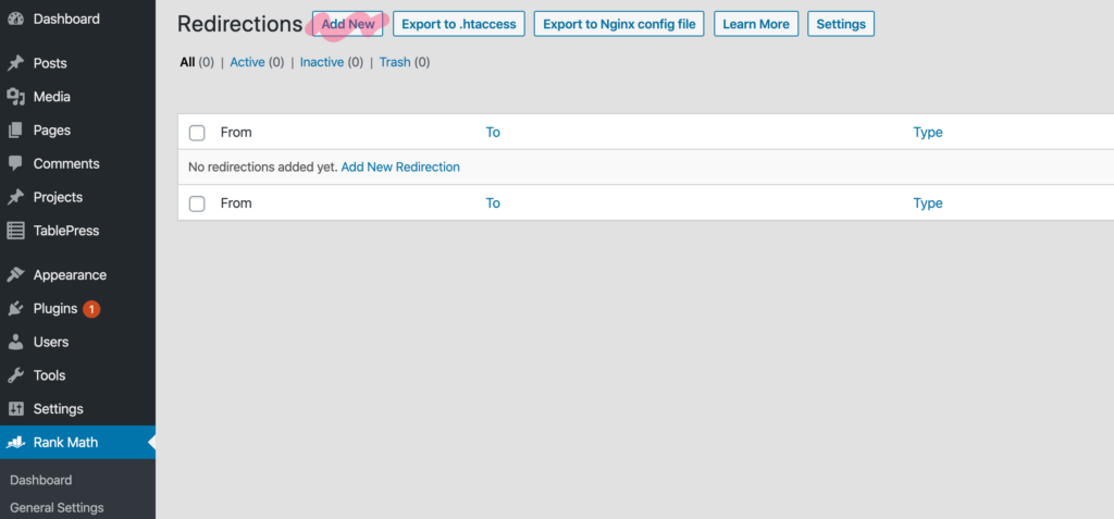 how to redirect a URL in WordPress - Rank Math