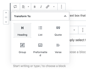 How to Change Font Size in WordPress - gutenberg editor 2