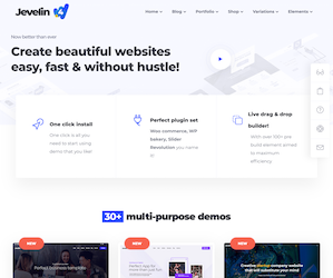 Jevelin AMP Ready WordPress Theme